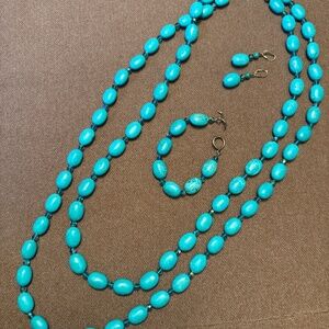 Turquoise jewelry set